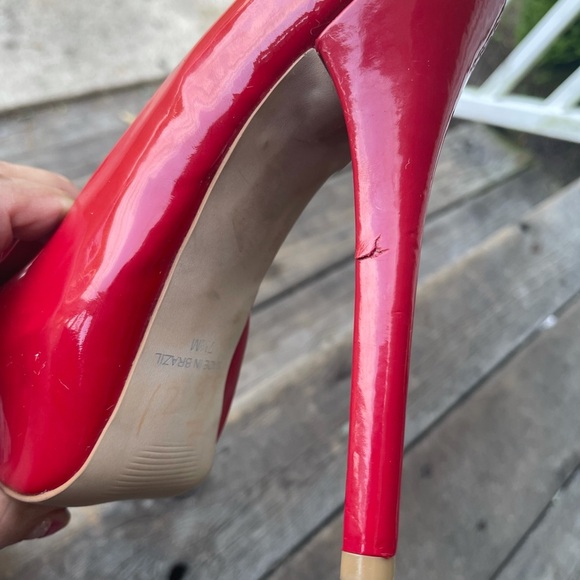 Steve Madden red bow heels - Picture 7 of 9